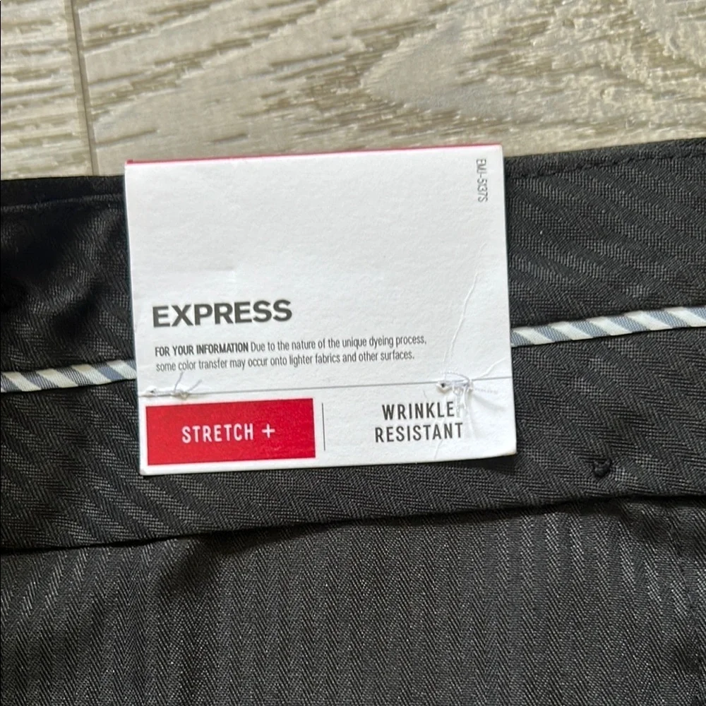 Express Blue Dress Pants with Straight Leg